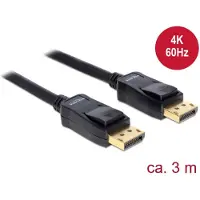 DeLOCK DisplayPort 1.2-kabel DisplayPort hane till DisplayPort hane 4K 3 m