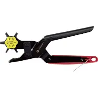 Toolcraft TO-6425610, 23 cm, 380 g, Håltång, Kolstål, Stål, Svart, 6 styck