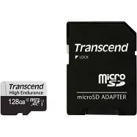 Transcend High Endurance 350V microSDXC-Kort 128 GB Class 10, UHS-I inkl. SD-adapter