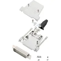 Encitech DTSL37-LJSRG-T-DBP-W-K 6355-8040-04 D-Sub stiftlist set 180 ° Antal poler: 37 Lödhona 1 st