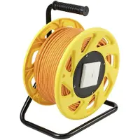 Speaka Professional RJ45 Nätverk Kabeltrumma CAT 7a S/FTP 90.00 m Orange Rund