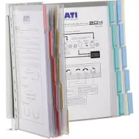 Durable Vägghållare för genomskinlig tavla Display-System Wall Röd, Gul, Grön, Blå 20 x DIN A4 Antal inkluderade skärmar 20