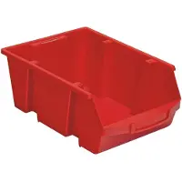 Viso SPACY5R Genomskinlig lagerlåda (B x H x D) 300 x 175 x 445 mm Röd 1 st