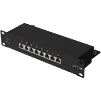 Renkforce RF-4870828 8 Port Nätverk Patchpanel 254 mm (10) CAT 6A 1 U Bestyckad