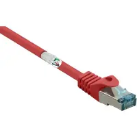 Renkforce RF-5043952 RJ45 Nätverkkabel, Patchkabel CAT 6A S/FTP 10.00 m Röd Flamskyddsmedel 1 st