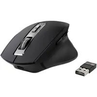 Renkforce RF-WM-300 Ergonomisk mus Bluetooth, Sladdlös Optisk Svart/Grå 7 Knappar 2400 dpi Ergonomisk