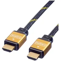 Roline HDMI Anslutningskabel HDMI-A-kontakt, HDMI-A-kontakt 5.00 m Flerfärgad 11.04.5565 Skärmad HDMI-kabel