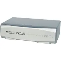 Lindy KVM Switch Pro - KVM-Switch - 2 x KVM port(s) KVM-switch Display-Port Mus, Tangentbord 3840 x 2160 Pixel