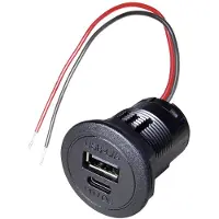 Procar bil elektrisk spänningskontakt max belastning 2,2 A 12-24 V/DC
