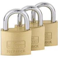 Burg wachter 15291 Hänglås 37.60 mm Lika låsning Mässing Nyckel