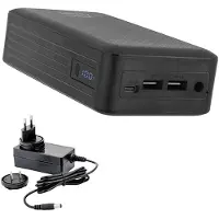 XTPower XT-27000 DC AO PA Powerbank 26800 mAh Li-Ion USB, USB-C, DC-uttag 3,5 mm Svart Kan laddas och laddas ur samtidigt, Statusindikering