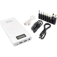XTPower XT-16000 QC3 Powerbank 15600 mAh Quick Charge 3.0 Li-Ion USB, DC-uttag 3,5 mm Vit Statusindikering