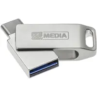 MyMedia My Dual USB 3.2 Gen 1 /USB C Drive 128GB USB-minne 128 GB Silver 69271 USB 3.2 Gen 1, USB-C