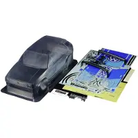Tamiya 300051706 1:10 Kaross VW Golf II GTI Olackerad