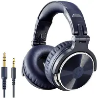 OneOdio Pro-10 Over Ear hörlurar Sladd Stereo Blå High-Resolution Audio Hopfällbara, Vändbara kåpor DJ