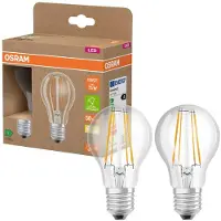 Osram HOMELIGHTING 4099854253546 LED-lamp EEK A (A - G) E27 Päronform 5 W = 75 W Varmvit (Ø x H) 60 mm x 60 mm Filament 2 st
