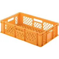 Alutec 75090 Plastlåda lämplig för livsmedel (L x B x H) 600 x 600 x 154 mm Orange 1 st