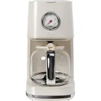 BIKITCHEN nostalgia 150 Kaffebryggare Cremevit (blank) Kapacitet Koppar=12 Glaskanna, Varmhållningsfunktion