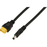TRU COMPONENTS DC-kontakt 2,5/5,5 mm till XT60-kabel 0,5 M TC-13619296 Svart Innehåll: 1 st