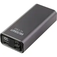 Voltcraft VC-C902 Powerbank 10000 mAh Power Delivery 3.0 Li-Ion Grå (matt) Statusindikering