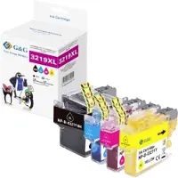 G&G Bläck Kompatibel Svart, Cyan, Magenta, Gul NP-B-03219XLBKCMY-B GP-B3219XLBKCMY-4P