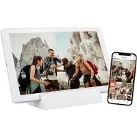 Braun DigiFrame 1011 WiFi mobil Digital fotoram 25.7 cm 10.1 tum EEK: C (A - G) 1280 x 800 Pixel 16 GB Vit