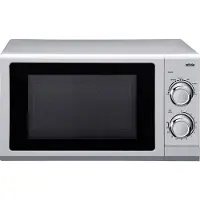 Silva MW-U 25.4 Mikrovågsugn Silver 700 W Färdigmonterad, För livsmedel, kabel, Timerfunktion, Fönster