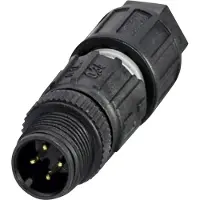 Phoenix Contact 1641714 Sensor/ställdon-kontakt, okonfektionerad M12 Kontakt hane rak Antal poler (RJ): 4 1 st
