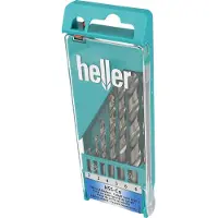 Heller 17735 D HSS Metall-spiralborrset 6 delar 2 mm, 3 mm, 4 mm, 5 mm, 6 mm, 8 mm Cobalt DIN 338 Cylinderskaft 1 set