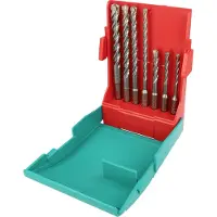 Heller TRIJET 26813 4 Hårdmetall Borrhammar-set 7 delar 5 mm, 6 mm, 6 mm, 8 mm, 8 mm, 10 mm, 12 mm SDS-Plus 1 set