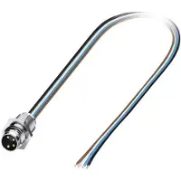 Phoenix Contact 1523492 Sensor/ställdon-kontaktdon M12 Kontakt hane inbyggd 0.50 m Antal poler (RJ): 8 1 st