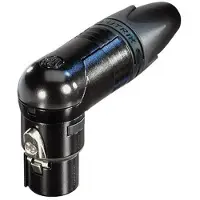 Neutrik NC3FRX-B XLR-kontakter Hona vinklad Antal poler: 3 Svart 1 st