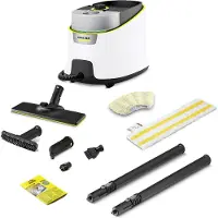 Kärcher SC 4 Deluxe ångstädare - Tryck 3.5 bar - Ångflöde 40 g/min - Avtagbar tank - Golvset