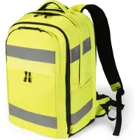 Dicota Hi-Vis - Ryggsäck - 32-38 liter - termoplastisk polyuretan (TPU), 600D RPET - gul