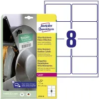 Avery L7914-10 99.1 x 67.7 mm Polyetenfilm Vit 80 st Permanent Folieetiketter