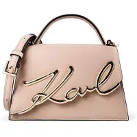 Karl Lagerfeld Axelremsväska 'K/Signature' gammalrosa
