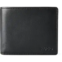 HUGO Trifold wallet in leather with embossed logo