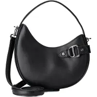 Ralph Lauren för kvinnor. 431980159002 Tasha liten crossbody-väska i läder svart (OSFA), Casual, Hud