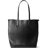 Ralph Lauren för kvinnor. 428962757002 Förlängd Bellport tygväska i svart läder (OSFA), Hud, Casual