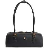 Tommy Hilfiger TH Monogram Textured Shoulder Bag