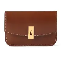 Ralph Lauren för kvinnor. 427P04990001 Plånbok i skinn Over Card brun (OSFA), Casual, Hud