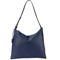 Ralph Lauren för kvinnor. 428P01442001 Messenger-väska Polo Play i marinblått läder (OSFA), Casual, Hud, Marino