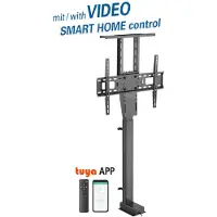 My Wall HP63-1L Lift-hållare för TV 94,0 cm (37) - 165,1 cm (65) Justerbar i höjd, elektrisk motordriven, Motoriserad, Stående, Appstyrning Med fjärrkontroll