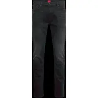 HUGO för män. 50524229 Extra slim fit-jeans i djupsvart stretchdenim (32/34), Casual, Ekologisk bomull, Hållbar