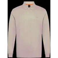 BOSS för män. 50527525 Interlock polotröja beige (XL), Casual, Bomull, Klassisk, Lång ärm