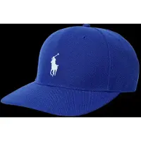 Ralph Lauren för män. 710B19128002 Blå keps med hög krona i twill (OSFA), Casual, Återvunnen polyester