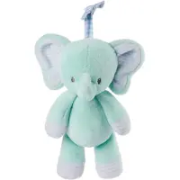 Gund Baby Safari Friends Elefant Dragspel, Resvänlig Sensorisk Leksak med Barnvagnsloop, Blå, 30 cm