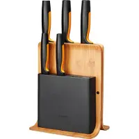 Fiskars Knivblock av bambu med 5 knivar Functional Form