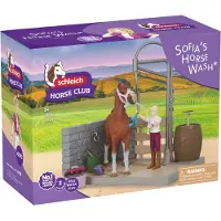 Schleich Horse Club - Sofia's Horse Wash - 26 Delar - 42792 - - One Size - Leksaksfigur