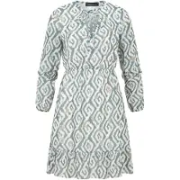 Cloud5ive Klänning beige / pastellgrön / vit